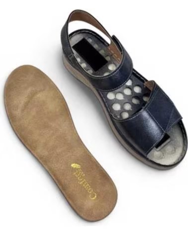 TIMBOS SANDALO ZEPPA DONNA COMODO 132639 MARINO