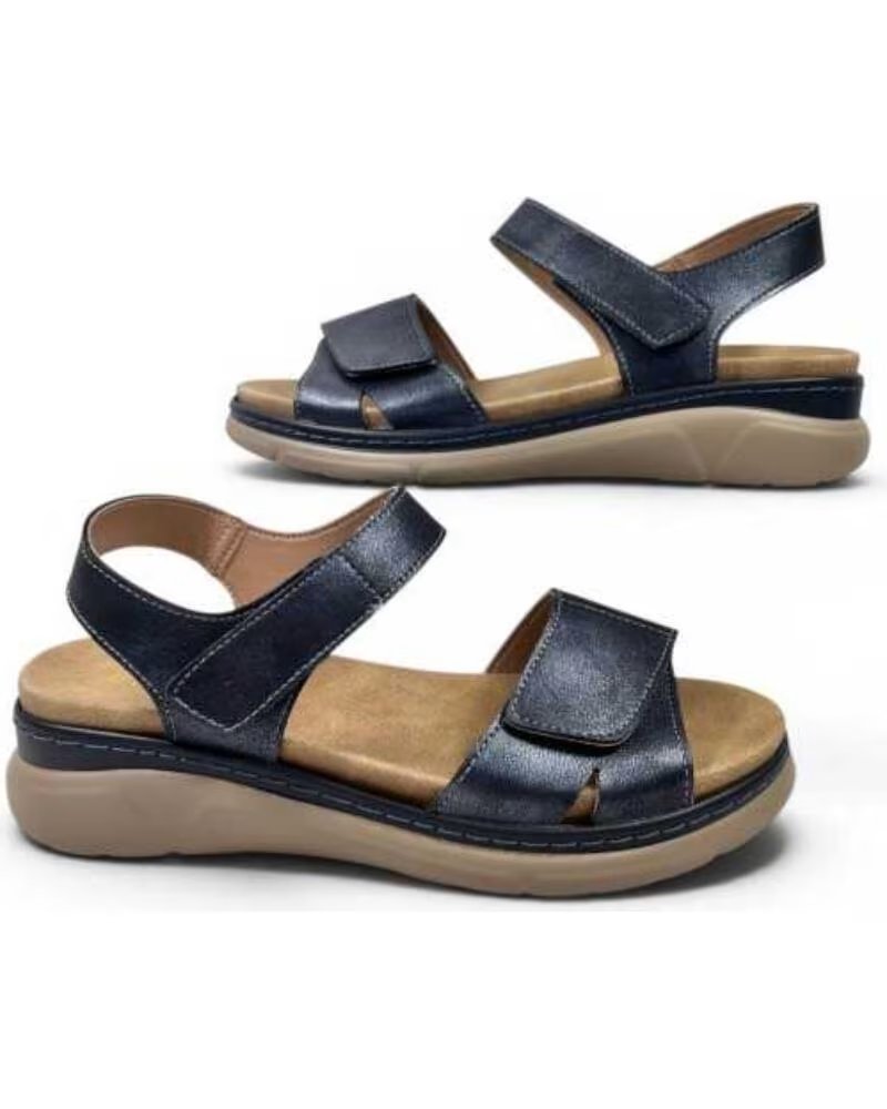 TIMBOS SANDALO ZEPPA DONNA COMODO 132639 MARINO