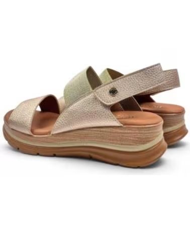 TIMBOS SANDALE COMPENSÉE CONFORTABLE FEMME CHAMPAGNE 133296