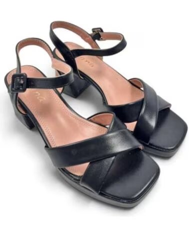 DANA SANDALIA TACÓN VESTIR MUJER 133485 NEGRO