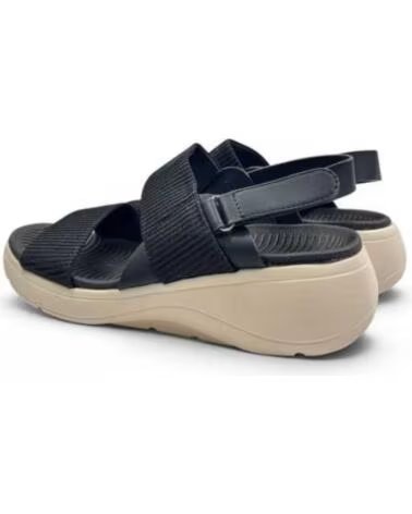 TIMBOS DAMEN KEILSANDALE BEQUEM SCHWARZ 133304 NEGRO
