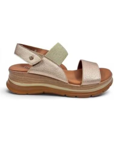 TIMBOS SANDÁLIA ANABELA CONFORTÁVEL DE MULHER CHAMPANHE 133296 CHAMPAGNE