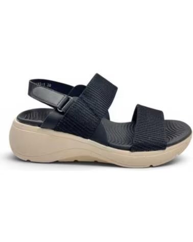 TIMBOS SANDALO ZEPPA COMODA DONNA NERO 133304 NEGRO