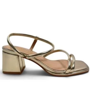 DANA SANDALIAS DE TACÓN FIESTA MUJER 133488 ORO PLATA