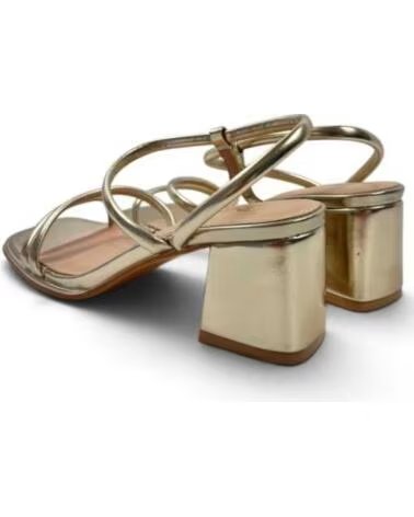 DANA SANDALIAS DE TACÓN FIESTA MUJER 133488 ORO PLATA