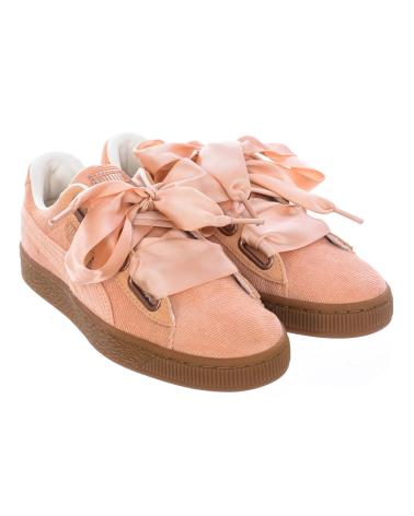 Sportivo per Donna e Bambina PUMA ZAPATILLA DEPORTIVA BASKET HEART CORDUROV ROSA