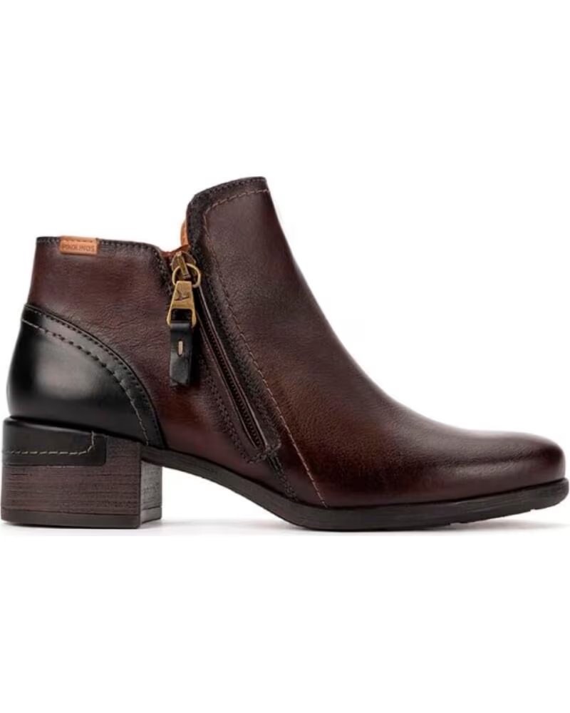 PIKOLINOS BOTINES DE TACÓN W6W-8648 MARRóN