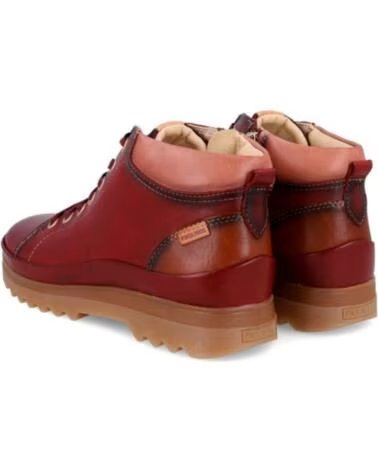PIKOLINOS BOTINS PLANOS W3W-8825 BORDÉUS ROJO