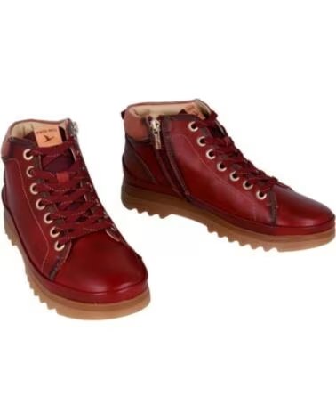 PIKOLINOS BOTINS PLANOS W3W-8825 BORDÉUS ROJO
