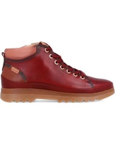 PIKOLINOS BOTINS PLANOS W3W-8825 BORDÉUS ROJO
