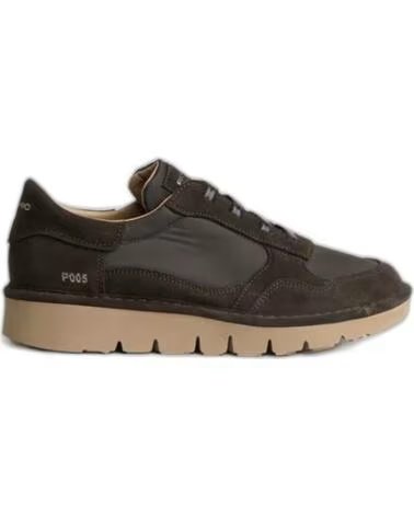 PANCHIC P05 SNEAKER AUS LEDER UND NYLON BRAUN MARRON