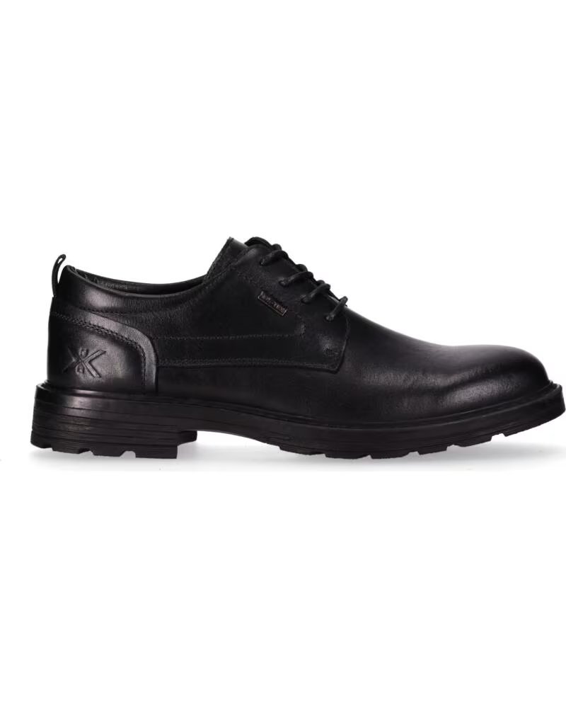 CHIKA10 COMUNAL 04 HERREN LEDERSCHUHE IN SCHWARZ NEGRO-BLACK