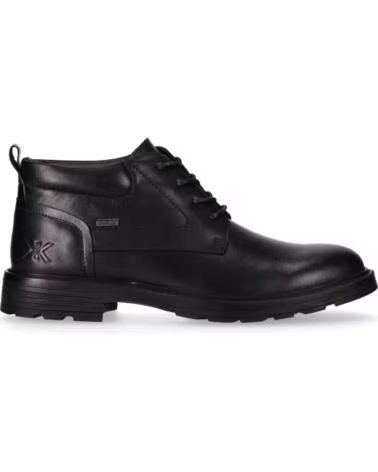 CHIKA10 COMUNAL 05 STIVALETTI IN PELLE DA UOMO NEGRO-BLACK