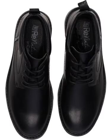 CHIKA10 COMUNAL 05 STIVALETTI IN PELLE DA UOMO NEGRO-BLACK