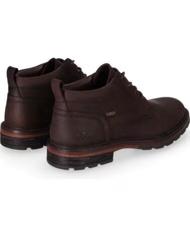 CHIKA10 COMUNAL 05 STIVALETTI IN PELLE DA UOMO MARRONE MARRON-BROWN