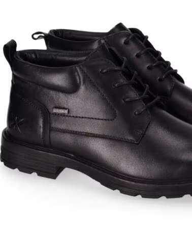 CHIKA10 COMUNAL 05 STIVALETTI IN PELLE DA UOMO NEGRO-BLACK