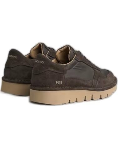 PANCHIC P05 SNEAKER AUS LEDER UND NYLON BRAUN MARRON