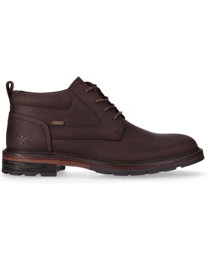 CHIKA10 COMUNAL 05 STIVALETTI IN PELLE DA UOMO MARRONE MARRON-BROWN