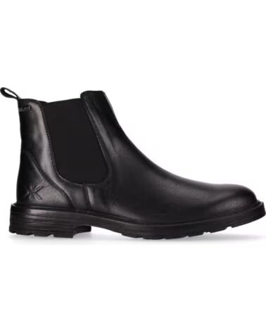 CHIKA10 COMUNAL 06 STIVALETTI BASSI IN PELLE DA UOMO NERO NEGRO-BLACK