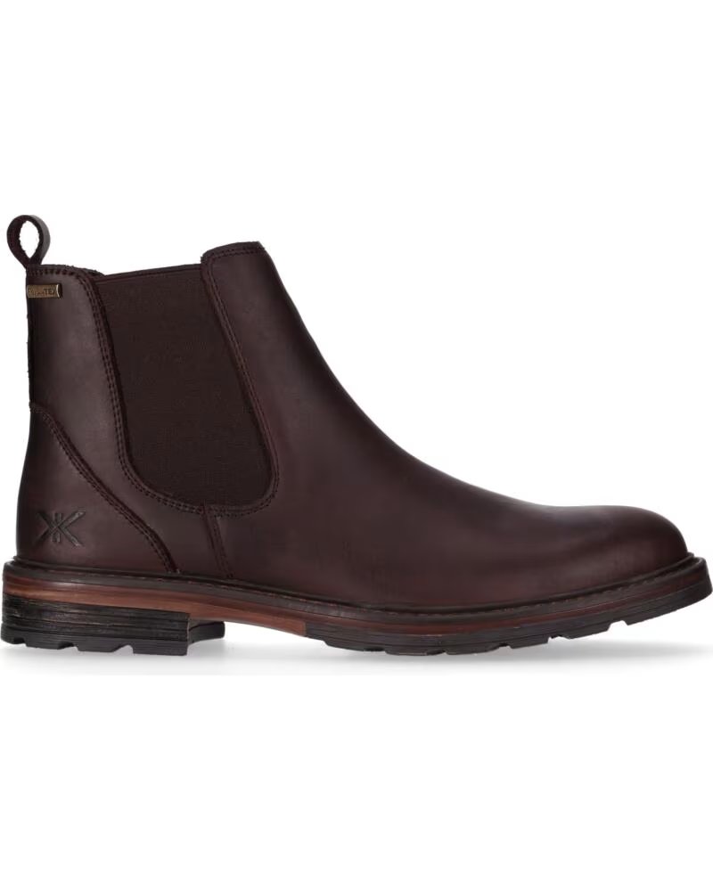 CHIKA10 COMUNAL 06 STIVALETTI IN PELLE DA UOMO MARRONE MARRON-BROWN