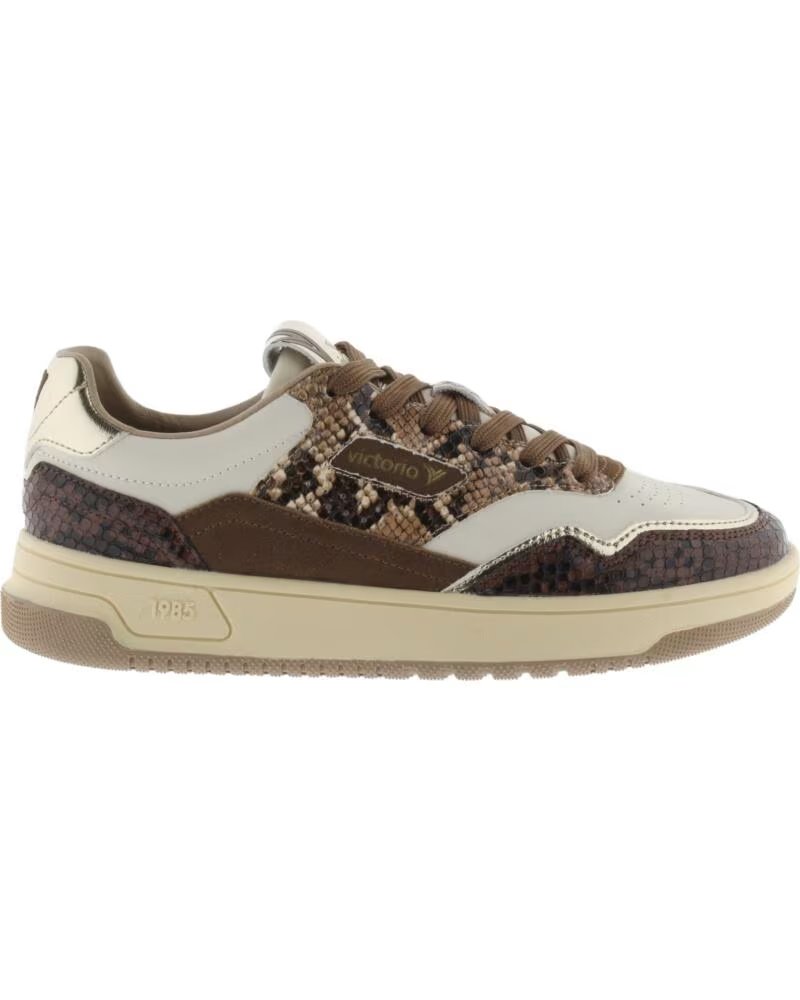 VICTORIA 8800132 SNAKE DAMEN SNEAKER BRAUN MARRON