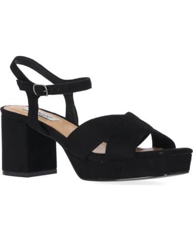 CHIKA10 SANDALI CON TACCO FLORA 15 NERI NEGRO