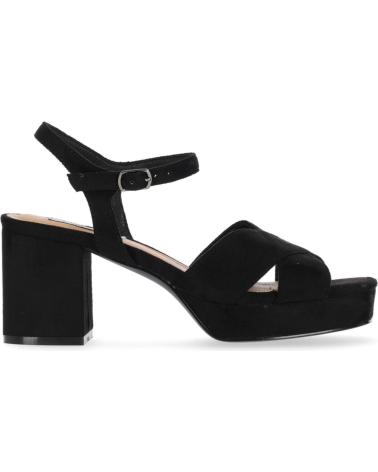 CHIKA10 SANDALI CON TACCO FLORA 15 NERI NEGRO