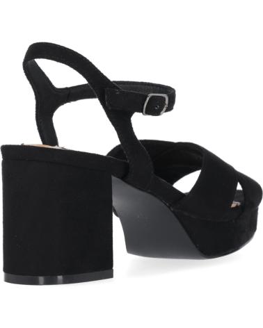 CHIKA10 SANDALI CON TACCO FLORA 15 NERI NEGRO