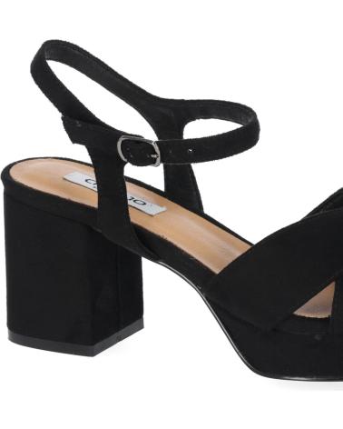 CHIKA10 SANDALI CON TACCO FLORA 15 NERI NEGRO