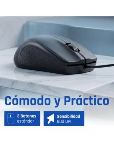 IGGUAL Kit teclado y raton COM-CK-STANDARD negro