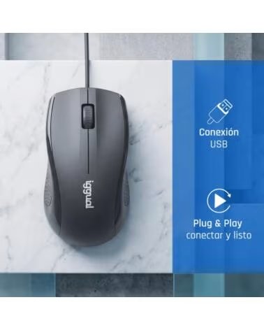IGGUAL Kit teclado y raton COM-CK-STANDARD negro