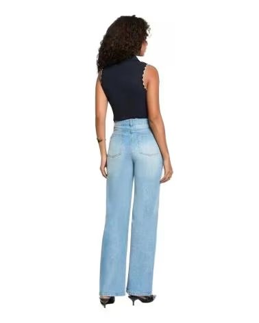 MORGAN CAMISETA DE MUJER SIN MANGAS CON CUELLO Y BOTONES 262-DMARINE AZUL MARINO