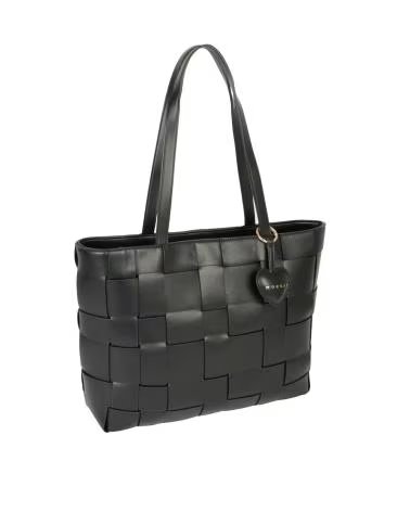 MORGAN BOLSO TOTE TRENZADO 2LILY NEGRO