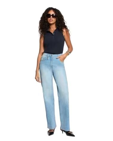 MORGAN CAMISETA DE MUJER SIN MANGAS CON CUELLO Y BOTONES 262-DMARINE AZUL MARINO