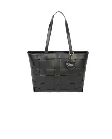 MORGAN BOLSO TOTE TRENZADO 2LILY NEGRO