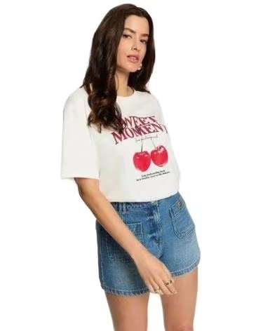 MORGAN CAMISETA MUJER 262-DPAL BEIG CLARO