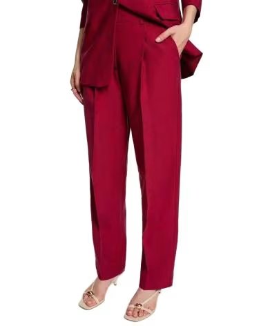 MORGAN PANTALÓN TIRO ALTO 262-PTEX BURDEOS
