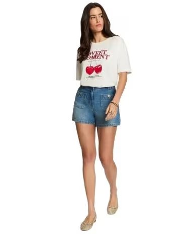 MORGAN CAMISETA MUJER 262-DPAL BEIG CLARO