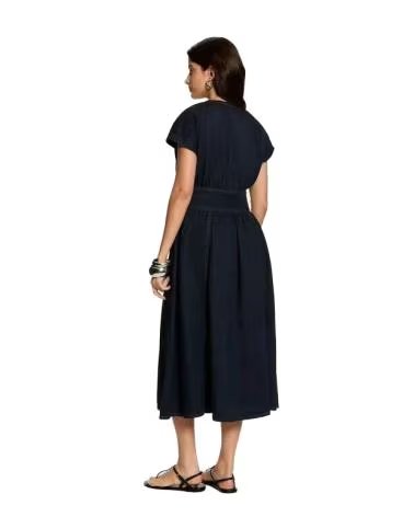 MORGAN VESTIDO MIDI 262-RIRINA AZUL MARINO