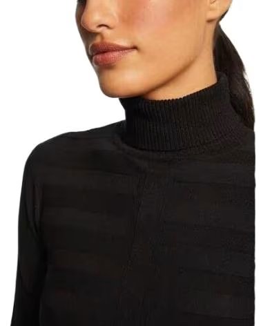 MORGAN PULL COL ROULÉ FEMME 132-MENTOS NEGRO