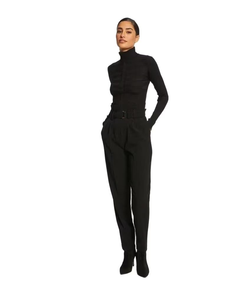 MORGAN PULL COL ROULÉ FEMME 132-MENTOS NEGRO