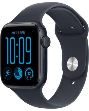APPLE Watch SE3- GPS- Cellular- 44mm- Caja de Aluminio Medianoche- Correa Deportiva Azul Marino M-L