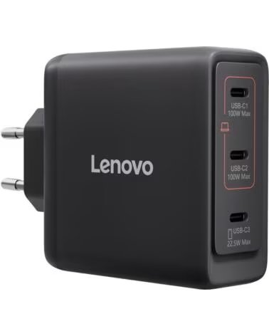 LENOVO WANDLADEGERÄT 40AW100BEU 100W 3X USB TYP C SCHWARZ