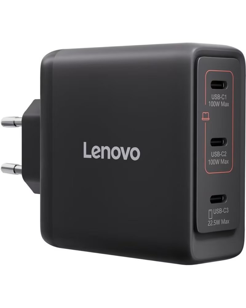 LENOVO WANDLADEGERÄT 40AW100BEU 100W 3X USB TYP C SCHWARZ