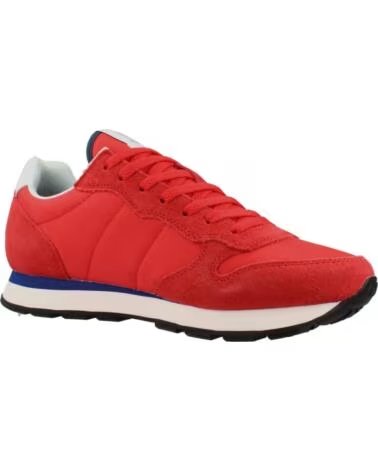 SUN68 TOM SOLID COLOR TÉNIS HOMEM VERMELHO ROSSO