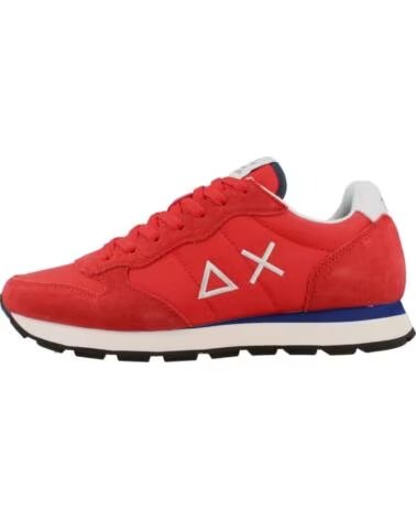 SUN68 TOM SOLID COLOR TÉNIS HOMEM VERMELHO ROSSO