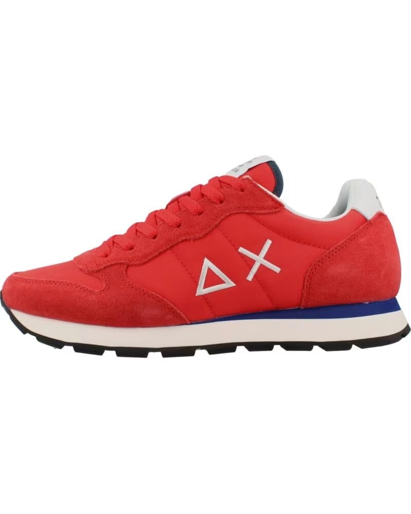 SUN68 TOM SOLID COLOR TÉNIS HOMEM VERMELHO ROSSO