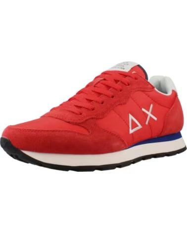 SUN68 TOM SOLID COLOR TÉNIS HOMEM VERMELHO ROSSO