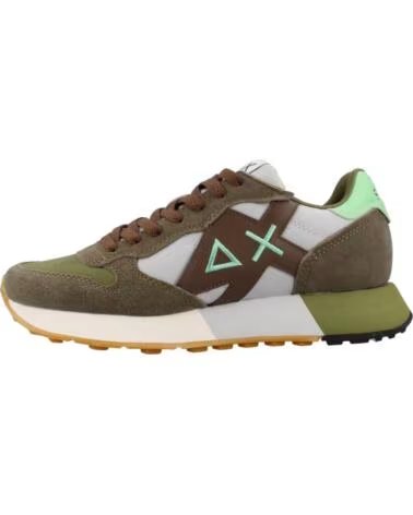 SUN68 SCARPE SNEAKERS JAKI 20 BICOLORE VERDE MILITARE S1906 MILITARE-GRIGIO