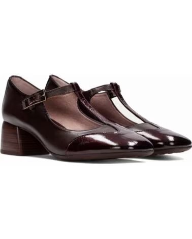 HISPANITAS ZAPATOS CON TACON PARA MUJER BHI265094 CHAROL BORDOC001 BURDEOS